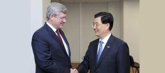 Chinese president, Canadian PM discuss cooperation