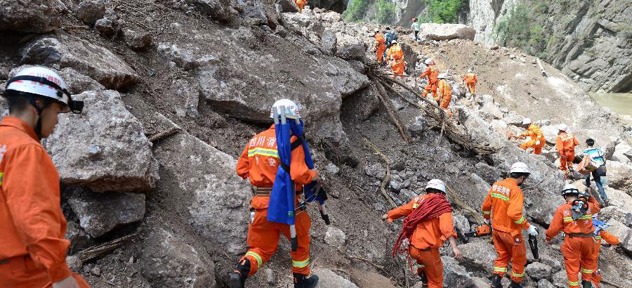 Aftermath of SW China earthquake