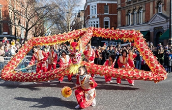 Chinese New Year of the Dog celebration held in central London