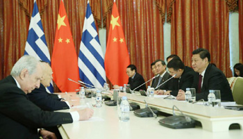 Chinese, Greek presidents eye enhanced cooperation