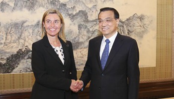 Chinese premier meets EU foreign policy chief