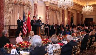 Xi attends luncheon hosted by Biden, Kerry at State Department