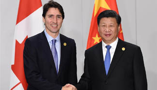 President Xi meets with Canadian, Australian PMs