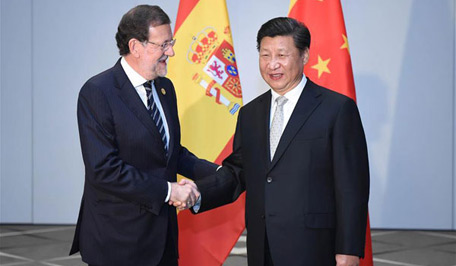 President Xi meets Mexican President and Spanish PM