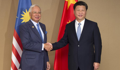 Chinese President meets Malaysian PM