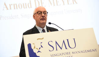 SMU president attends 2015 SMU China Forum