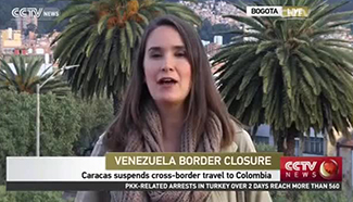 Caracas suspends cross-border travel to Colombia