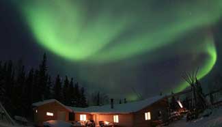 Amazing Northern lights over Yellowknife, Canada