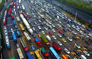 In pics: Holiday traffic in east China's Jiangsu