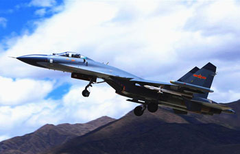 China air force stages real combat training