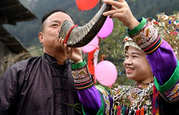 Dong people celebrate traditional New Year in Guizhou