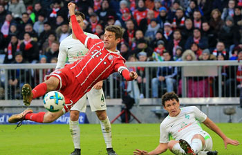 German Bundesliga: Bayern Munich beat SV Werder Bremen 4-2