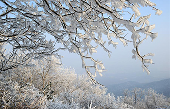 Rime scenery seen in parts of China