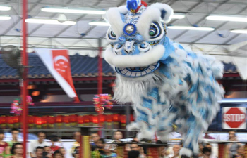 11th Int'l Lion Dance competition held in Singapore's Chinatown