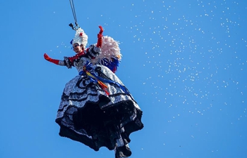 "Flight of the Angel" seen at Venice Carnival