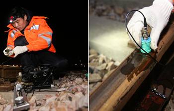 Engineers examine rail to ensure safety of trains and passengers