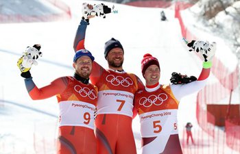 Svindal of Norway wins Alpine skiing men's downhill at PyeongChang Olympics