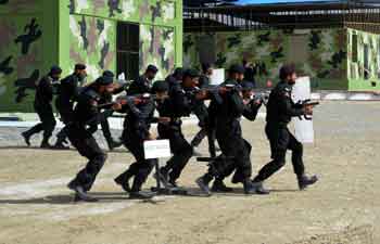 Police cadets display skills during passing out parade in Quetta