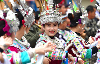People of Miao ethnic group celebrate lusheng festival