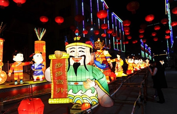 Lantern fairs held across China to greet upcoming Lantern Festival