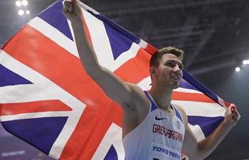 Andrew Pozzi claims title of men's 60m hurdles at IAAF World Indoor Championships