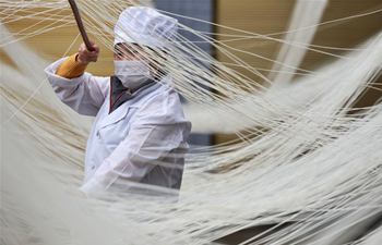 Suiyang's traditional hollow noodle helps increase employment rate