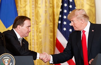 Trump, Swedish PM meet press at White House
