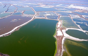 Aerial photos of salt lakes in China's Shanxi