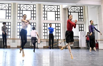 Dancers rehearse for Ballet Workshop Evening 2018 in Beijing