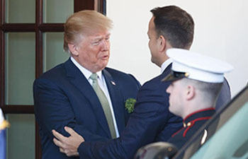 U.S. president meets with Irish PM at White House