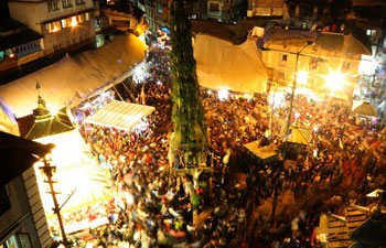 Beginning of Seto Machhendranath Chariot festival marked in Kathmandu