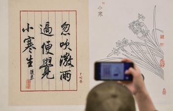 Woodblock printing exhibition of Shizhuzhai held in SW China's Sichuan