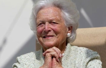 Former U.S. first lady Barbara Bush dies at 92: spokesperson