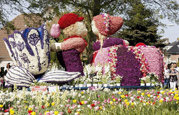 Annual Flower Parade held in Lisse, the Netherlands