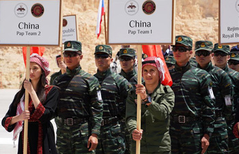 Chinese soldiers participate in 10th Annual Warrior Competition in Jordan