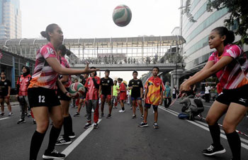Asian Games Parade held in Indonesia