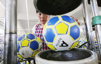 In pics: football workshop in Yudong, east China's Jiangsu