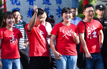 In pics: first day of China's national college entrance examination