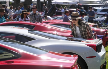 San Marino Motor Classic cars show held in Los Angeles, U.S.