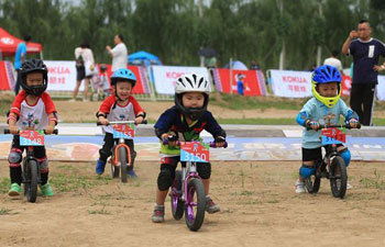 Balance bike contest held in north China's Hebei