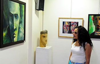 Art exhibition held in Damascus, Syria