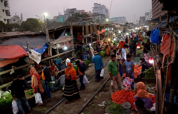 Daily life along rail lines in Dhaka, Bangladesh