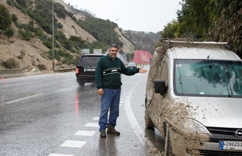 Heavy rains overnight causes landslide in Lebanon
