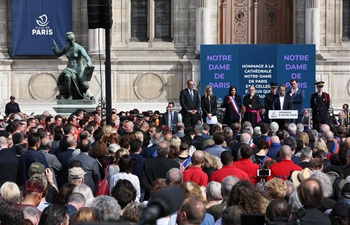 Commemoration ceremony held for Notre Dame Cathedral in Paris