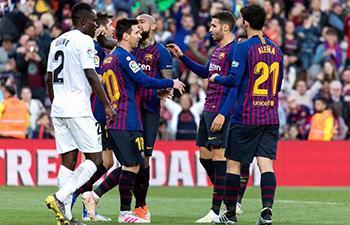 FC Barcelona beats Getafe 2-0 in Spanish league