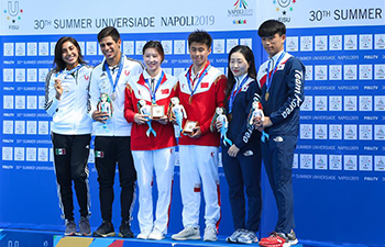 China wins mixed team event diving at 30th Summer Universiade