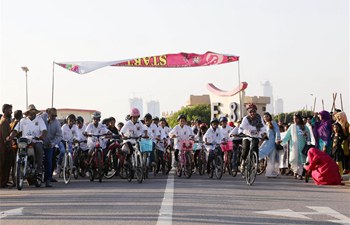 Cycling event held to mark Int'l Day of Girl Child in Karachi, Pakistan