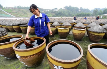 In pics: traditional method to make vinegar in Chishui, SW China
