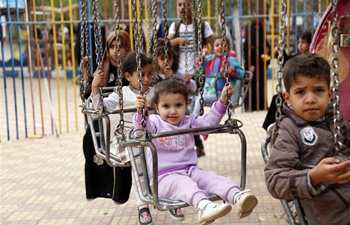 Open day held for war-affected children at amusement park in Sanaa, Yemen