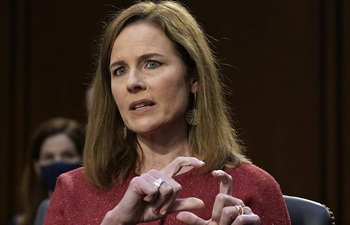 U.S. Supreme Court nominee Amy Coney Barrett attends confirmation hearing